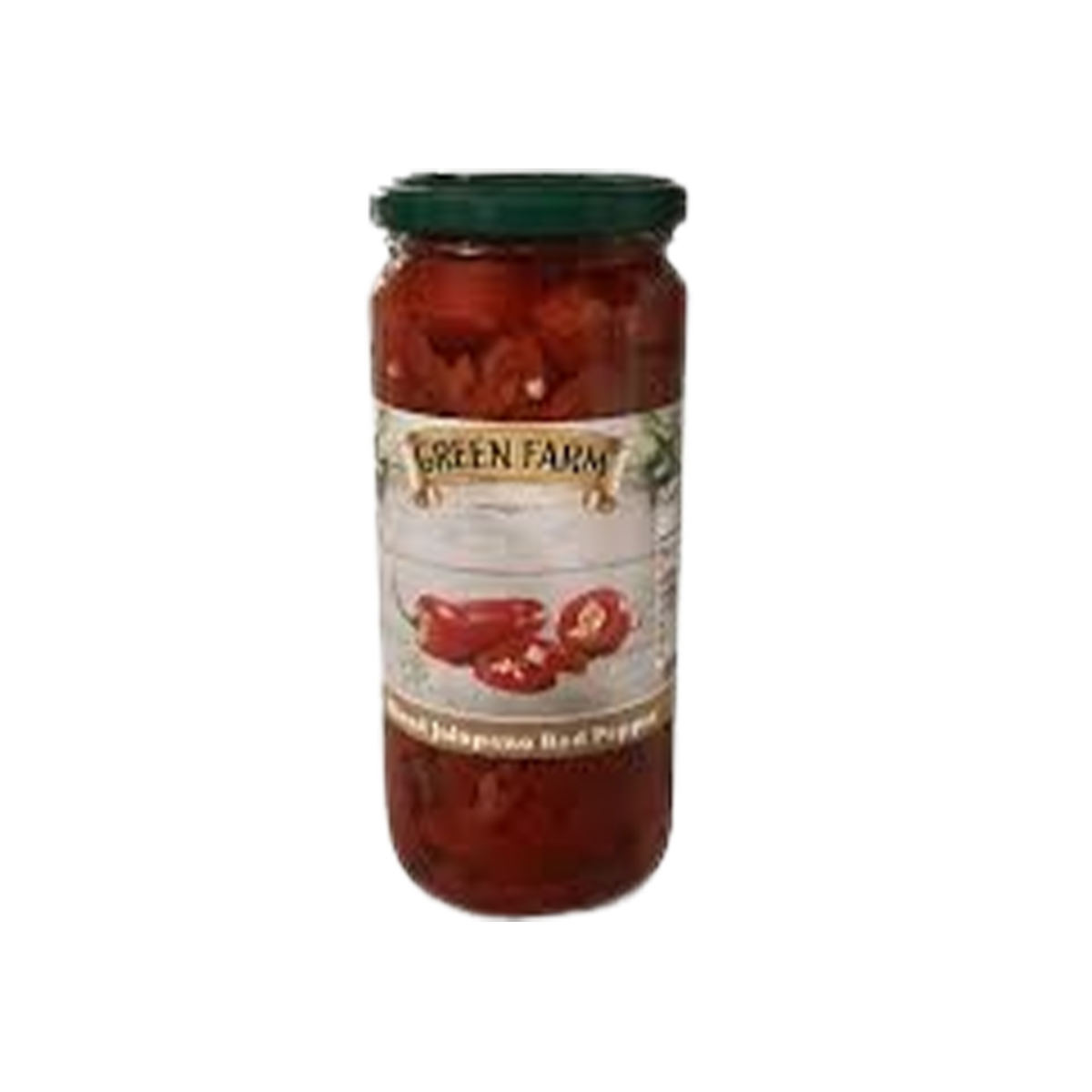 Green Farm Sliced Red Jalapeno Red Pepper 450gm