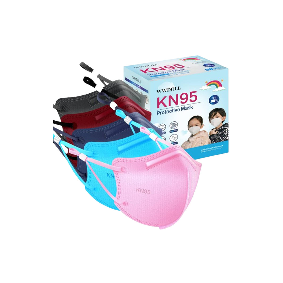 Fashion Kids KN95 Multicolor Face Mask