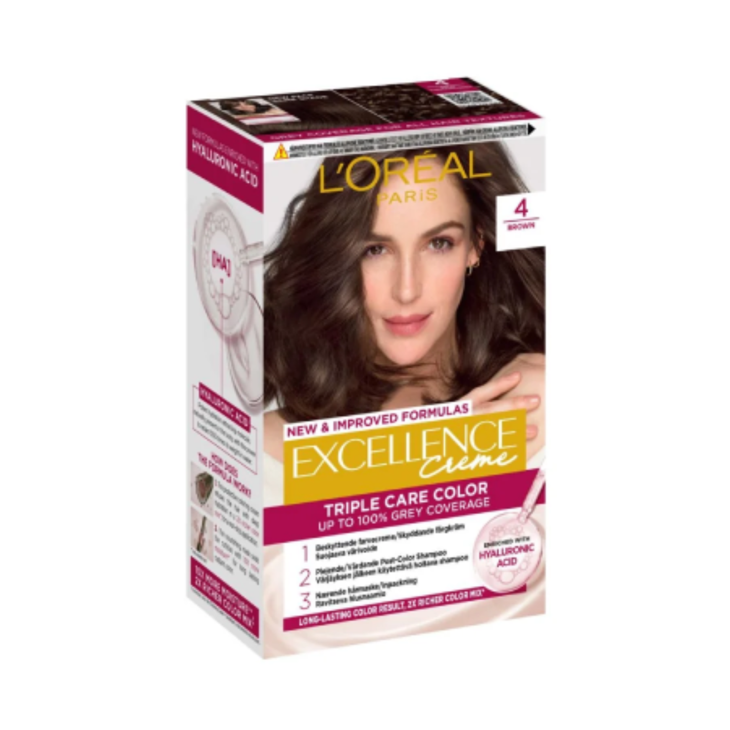 Loreal Paris Excellence Creme Hair Color 4 Brown