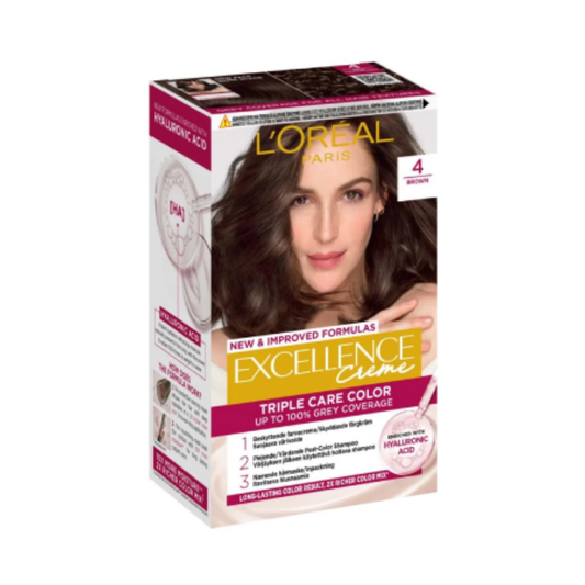 Loreal Paris Excellence Creme Hair Color 4 Brown