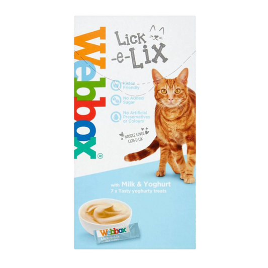 Webbox Lick-e- Lix With Milk & Yoghurt 7sch* 10G
