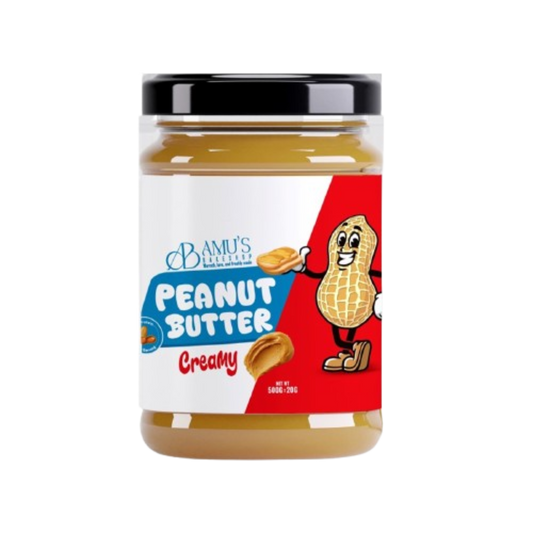 Amus Peanut Butter No Added Sugar Creamy 500g