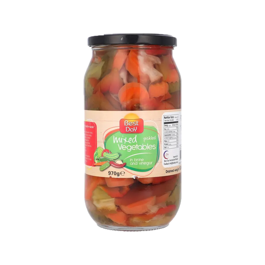 Best Day Mixed Vegetable in Brine and Vinegar 970g