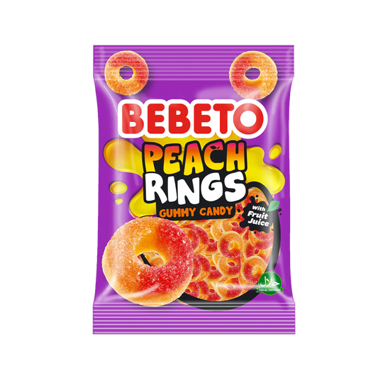 Bebeto Peach Rings 80g