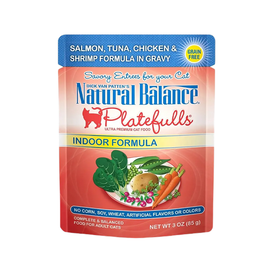 Natural Balance Platefulls Grain Free Cat Food Salmon, Tuna, Chicken & Shrimp Formula
