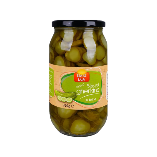 Best Day Mini Gherkins in Brine and Vinegar 980g