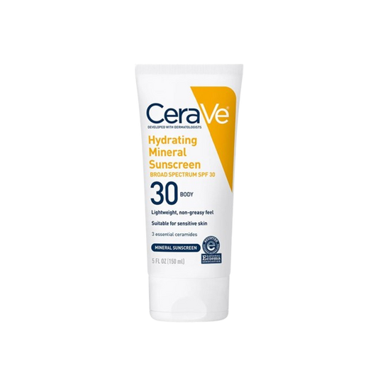 Cerave Hydrating Mineral Body Sunscreen Spf 30 150ml