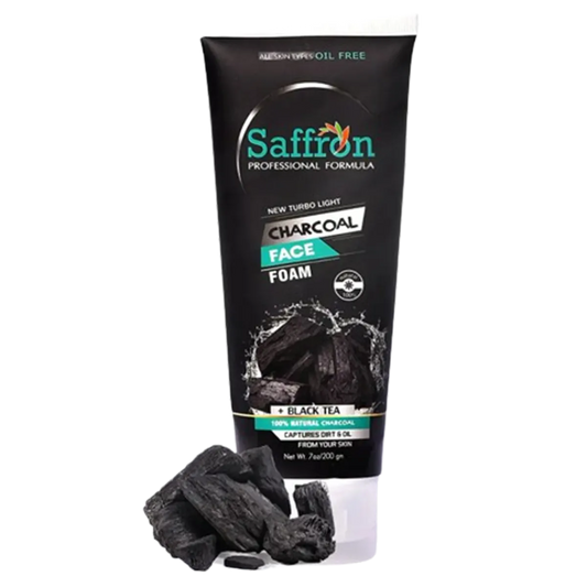 Saffron Charcoal Facial Foam 200gm