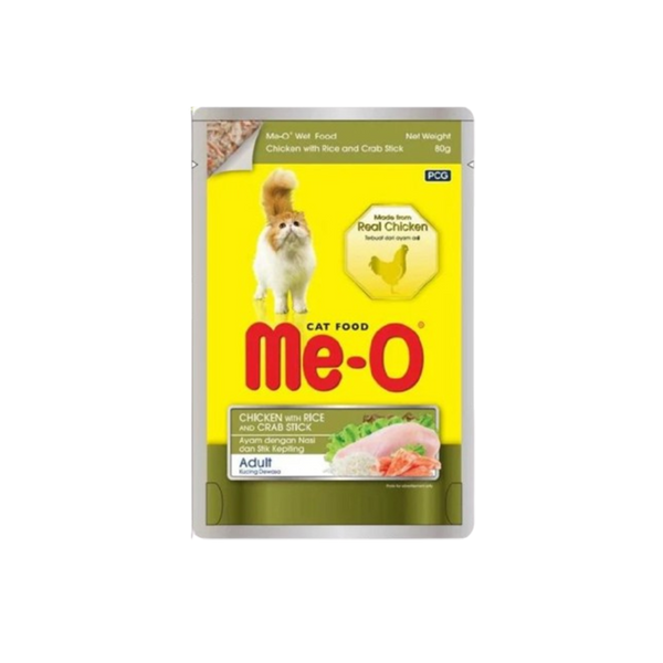 Me-O Chicken Rice And Crab Stick Wet Cat Food
