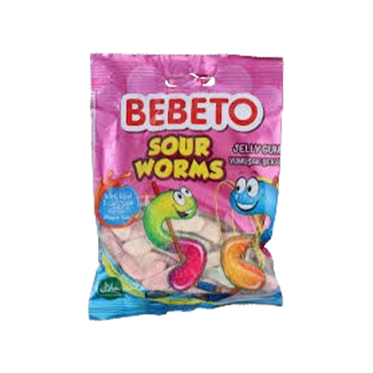 Bebeto sour worm jelly 80g