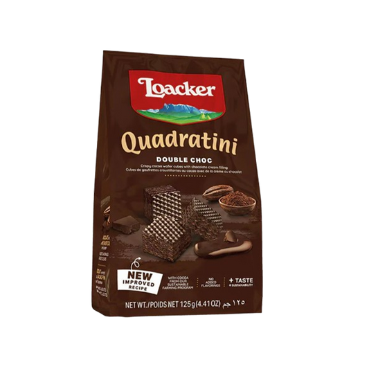 Loacker Quadratini Double Choc 125 g