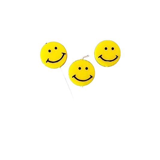 Party TIme Smiley Birthday Candle