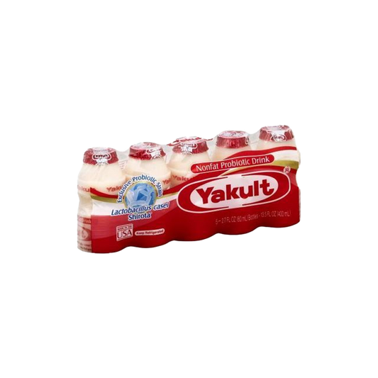 Yakult Light Non Fat Probiotic Drink 80ml (Pack of 5)