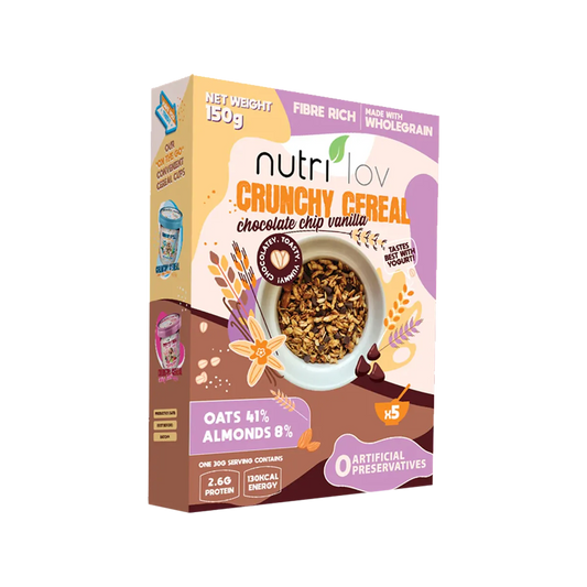 Nutrilov Crunchy Cereal Chocolate Chip Vanilla 150g
