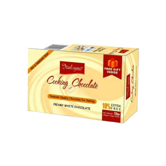 Italiano Cooking Chocolate Creamy White CHocolate 200g