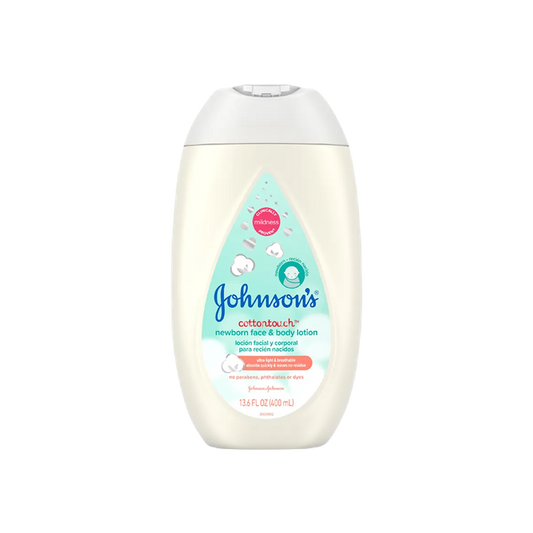 Johnsons CottonTouch Newborn Baby Face and Body Lotion 400ml