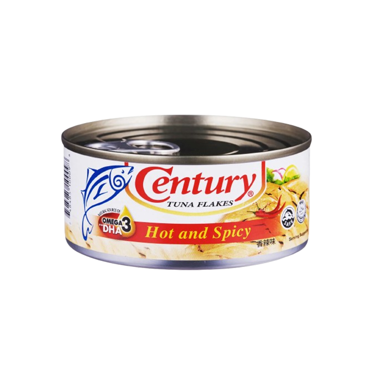 Century Tuna Flakes in Hot & Spicy Tin 180g
