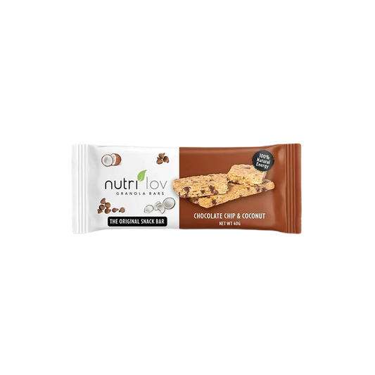 Nutrilov Chocolate Chip & Coconut Granola Bar 45 Gm