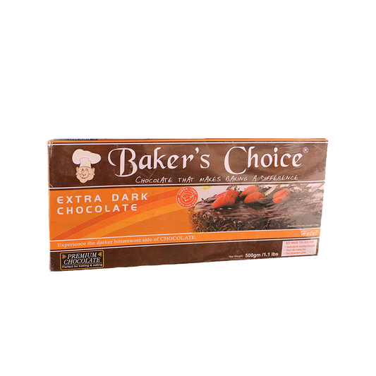 Bakers Choice Extra Dark Chocolate 500g