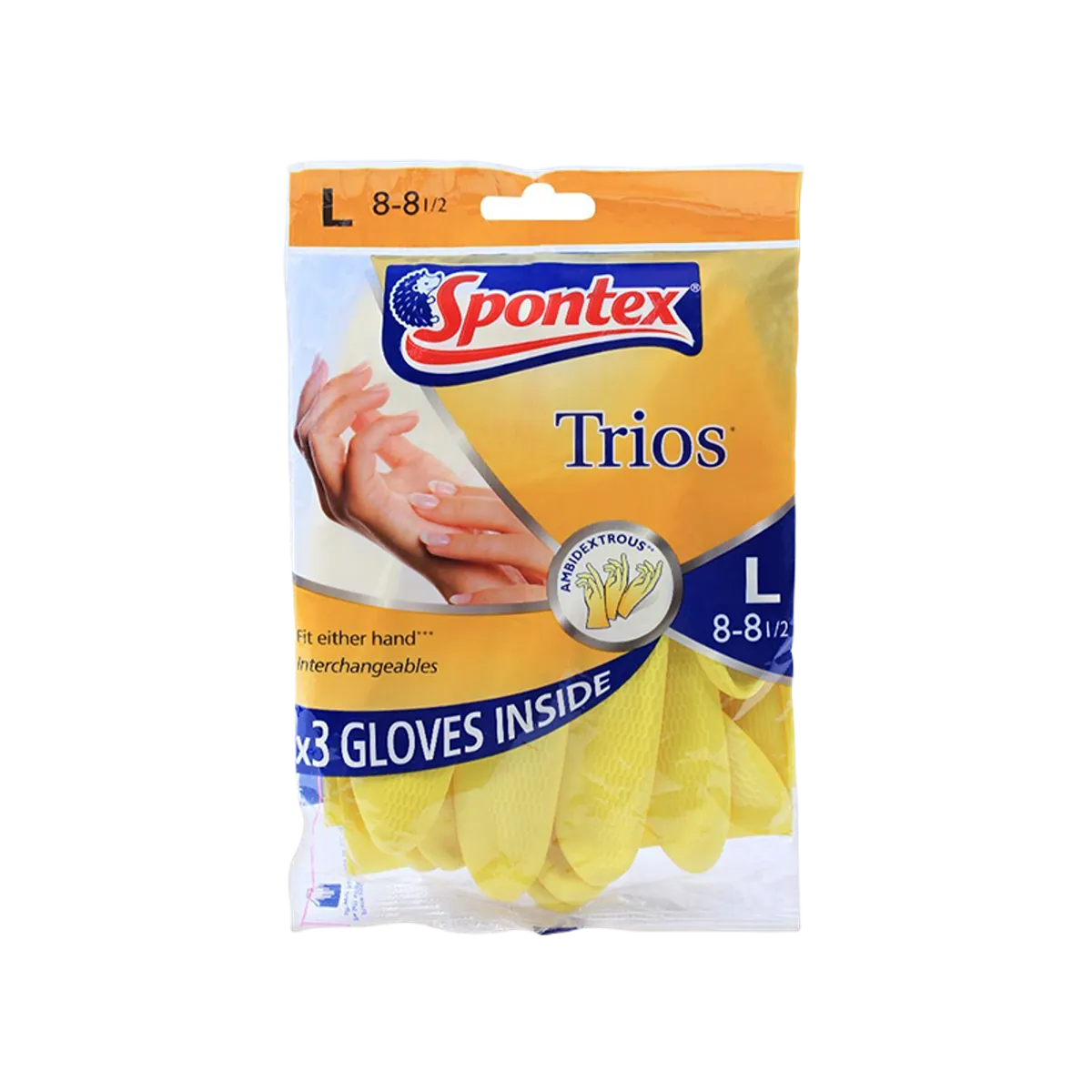 Spontex Trios Kitchen Gloves Large