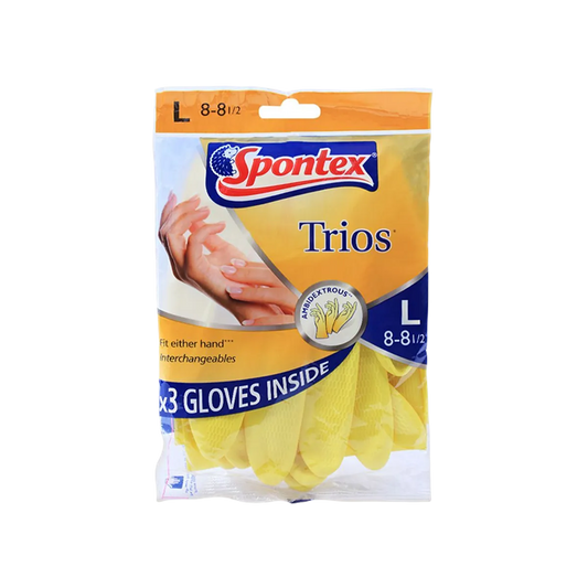 Spontex Trios Kitchen Gloves Large