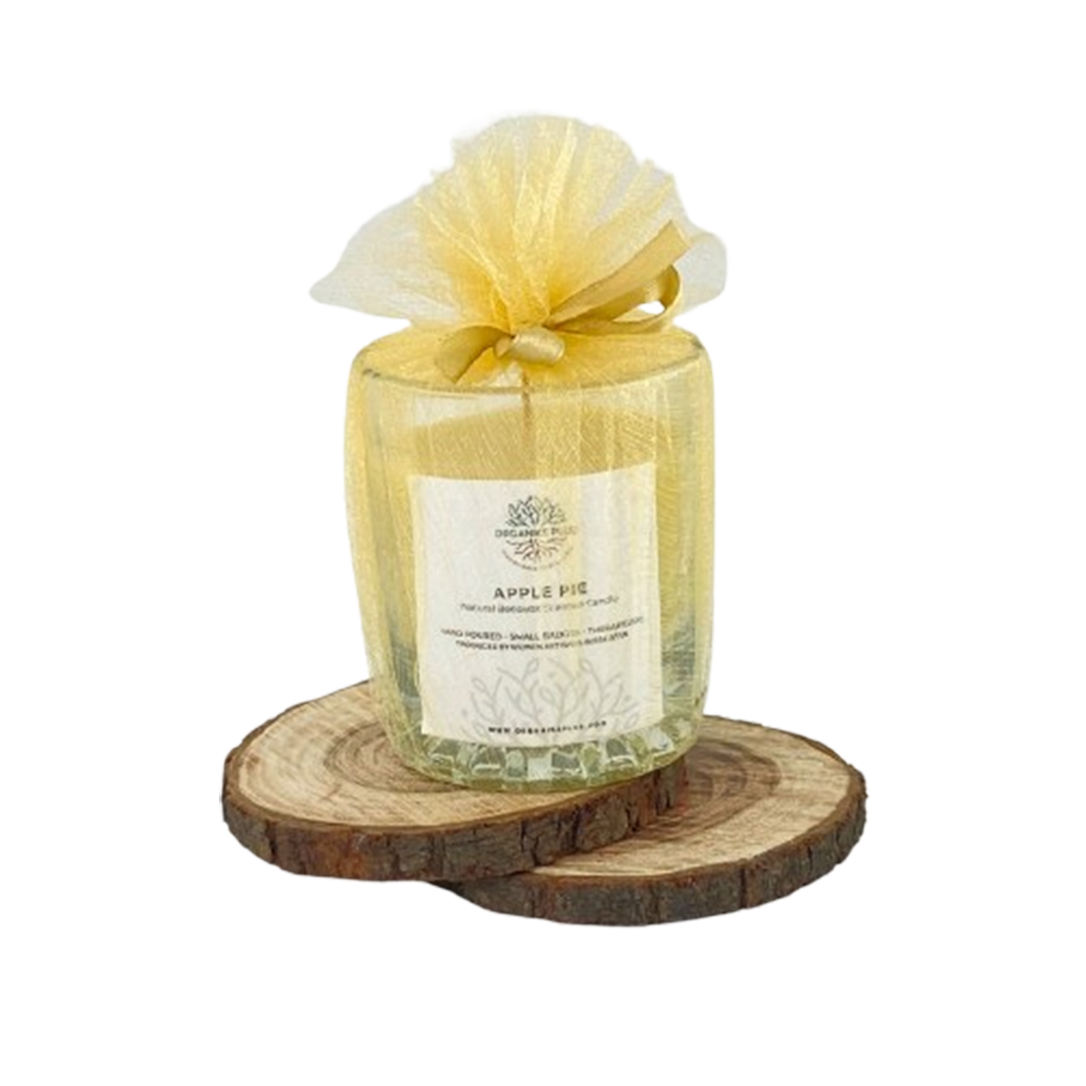 organiks plus candle apple pie large