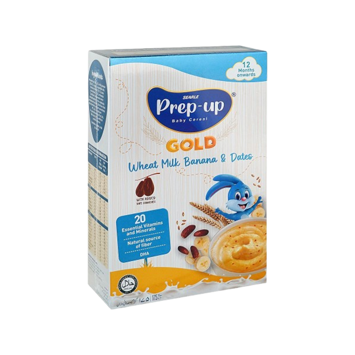 Searle Prep-Up Baby Cereal Gold Wheat Milk Banana & Dates