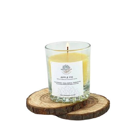 Organic plus Scented Candle Blue (apple pie)