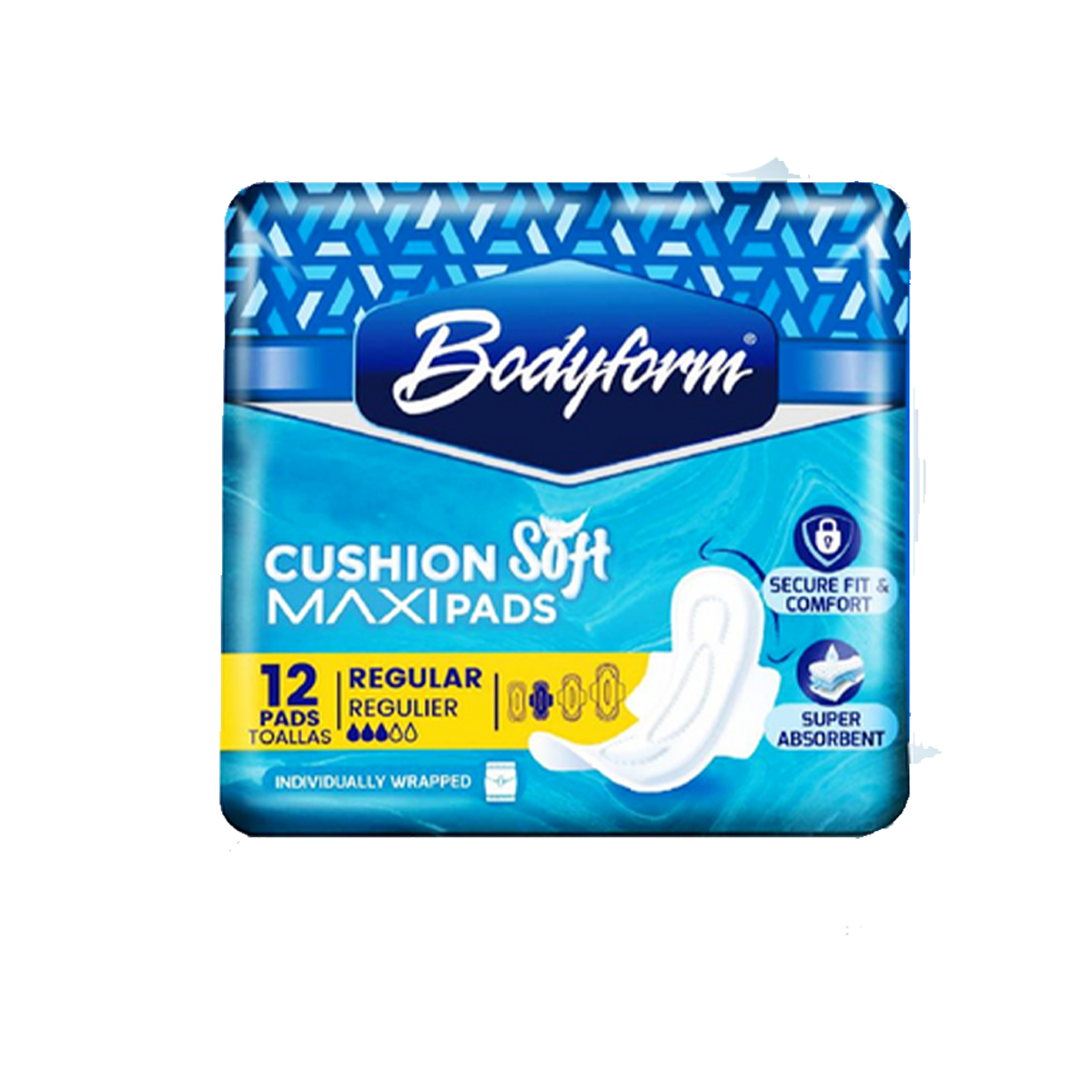 Bodyform cushion soft oad reg 12s
