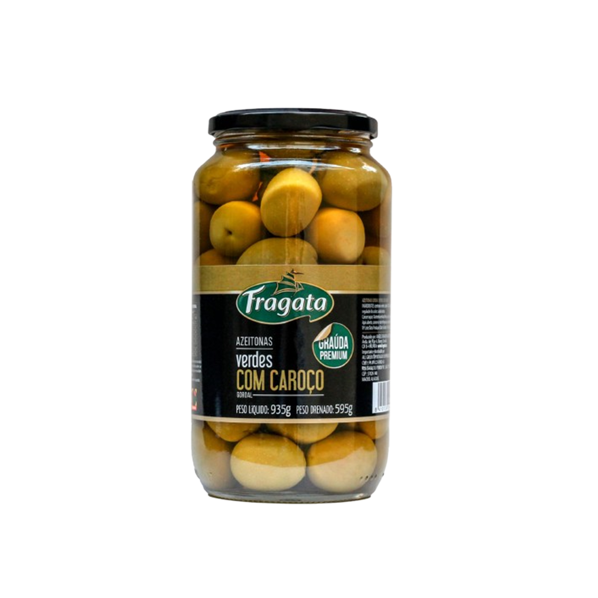 Fragata Spanish Olives Whole Green 935g