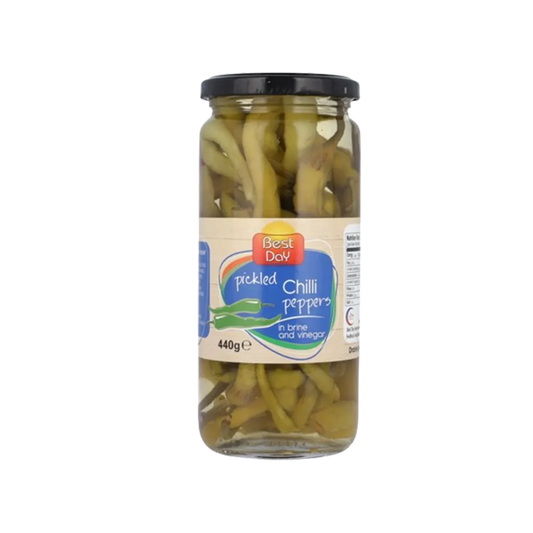 Best Day Pickle Chilli Peppers in brine vinegar 440g