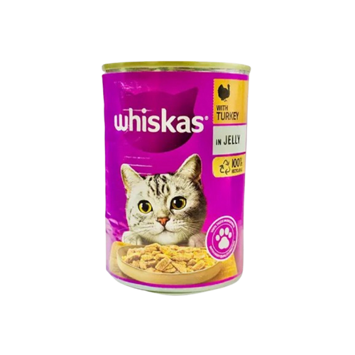 Whiskas Tin With Turkey in Jelly 400g