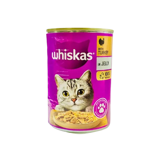 Whiskas Tin With Turkey in Jelly 400g