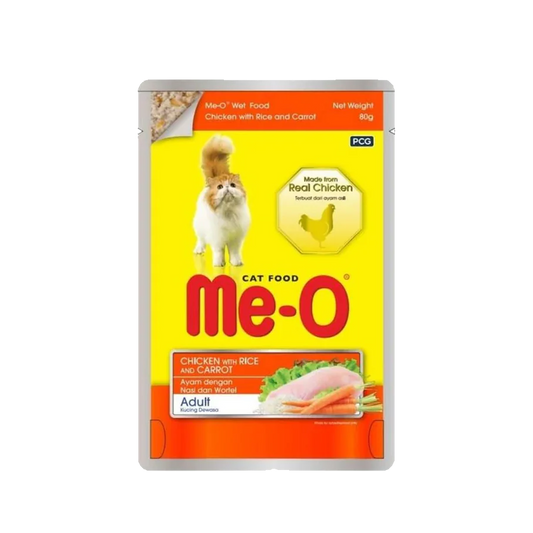 Me-o Adult Chicken With Rice And Carrot Cat Food 80g