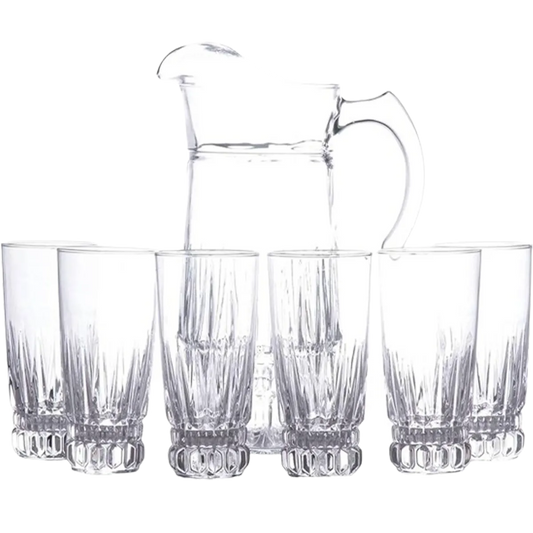 Luminarc Black Thyme Water Set 7 Pic