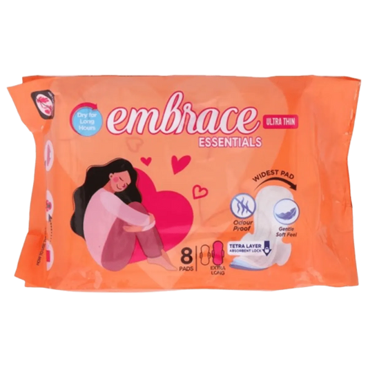 Embrace Pads Essential Ultra Thin Extra Long 8 Pcs