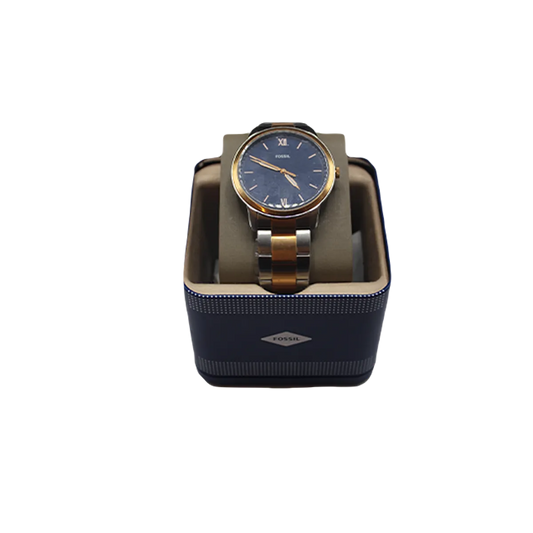 Fossil Men's Minimalist Two Tone Stainless Steel Watch FS5498