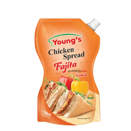 Youngs Chicken Spread Fajita Pouch 500ml