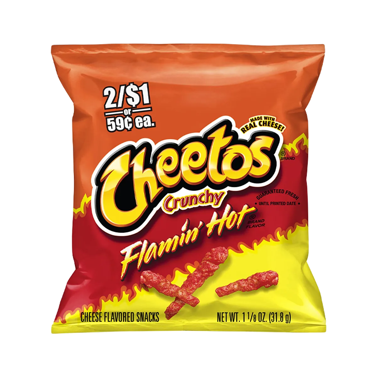 Cheetos Crunchy Flamin' Hot Cheese Flavored Snacks