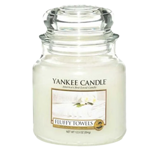 Yankee Candle Scented Candle Medium Fluffy Towels 411g