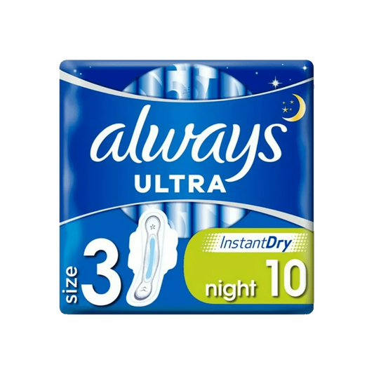 Always Sanitary Towels Ultra Night Size 3 Wings 20 persd