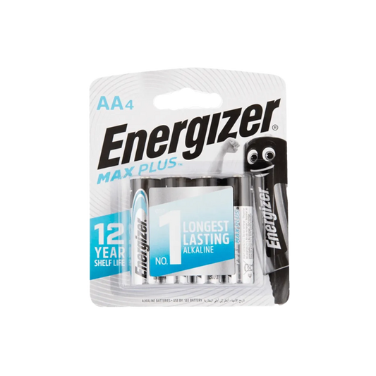 Energizer Max Plus AA Battries 4 Pack