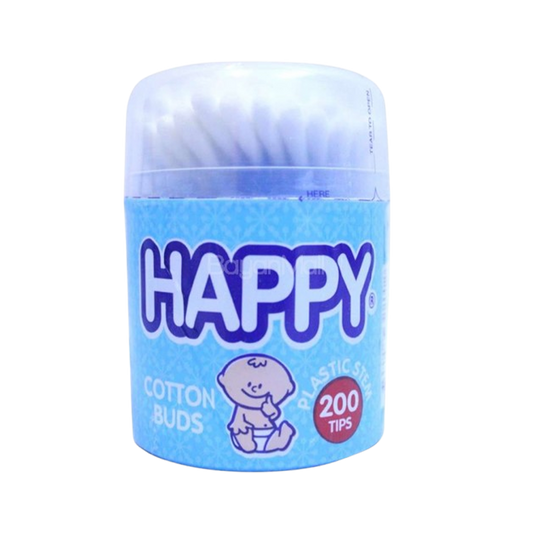 Happy Soft & Clean Cotton Buds Wooden Plastic Stick 500Pic