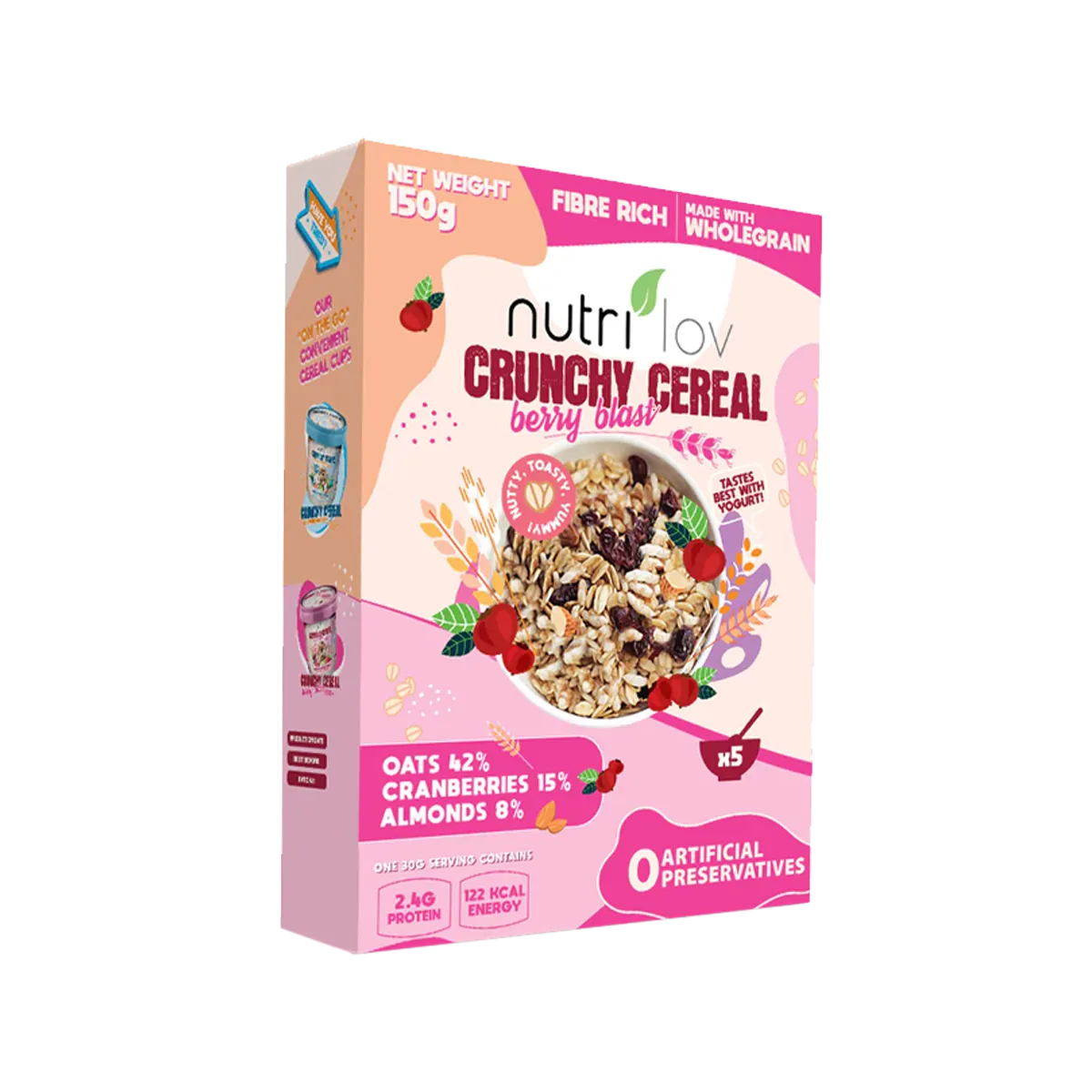 Nutrilov Crunchy Cereal Berry Blast 300g