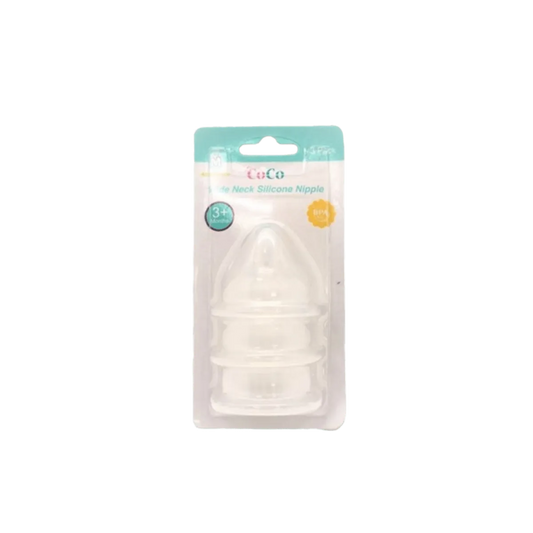 CoCo Wide Neck Silicone Nipple Size M 3+month