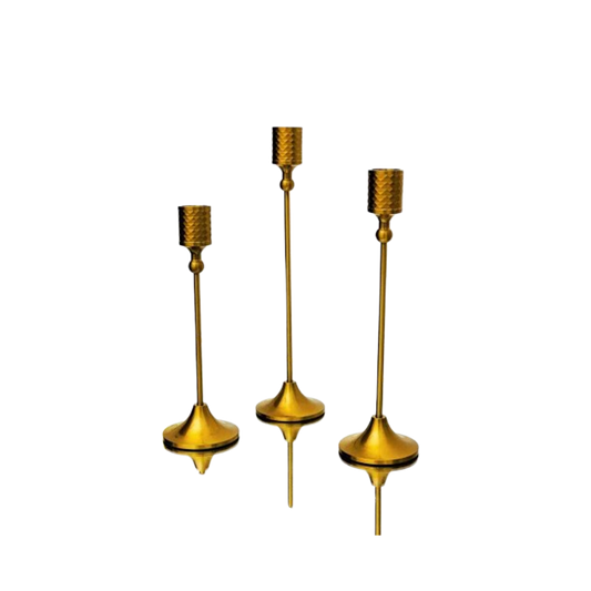 METAL FANCY CANDLE STAND 3 PC SET DJ (DJ2)DJ-2