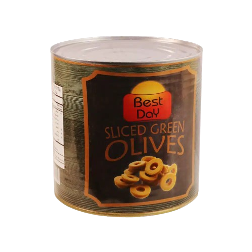 Best day green olives slice a10 3kg