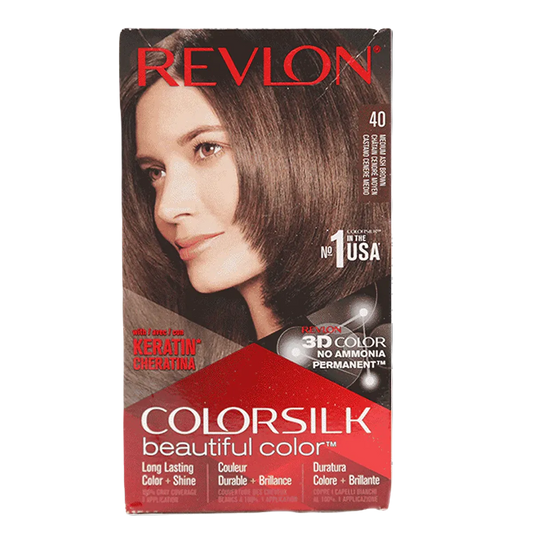 Revlon Color Silk 40 Medium Ash Brown Hair Color