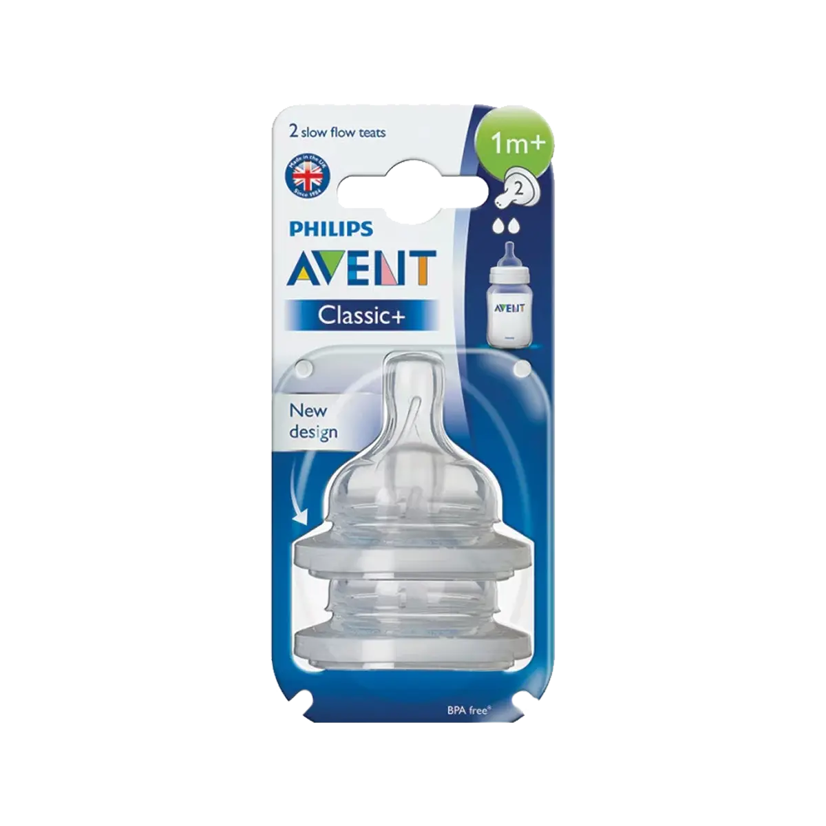 Avent Natural Silicone Teats 1m+3m