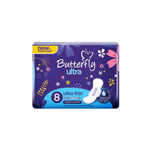 Butterfly Sanitary Napkin Ultra Long 8 Pcs